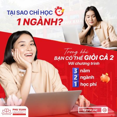 Mở rộng cơ hội việc làm khi chọn chương trình đào tạo 3 Năm - 2 Ngành - 1 Học Phí tại PXU