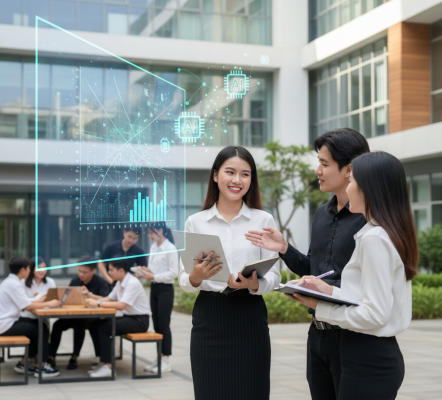 Viện Kinh Doanh Và Công Nghệ NBS rèn luyện kỹ năng cho sinh viên để sẵn sàng làm việc